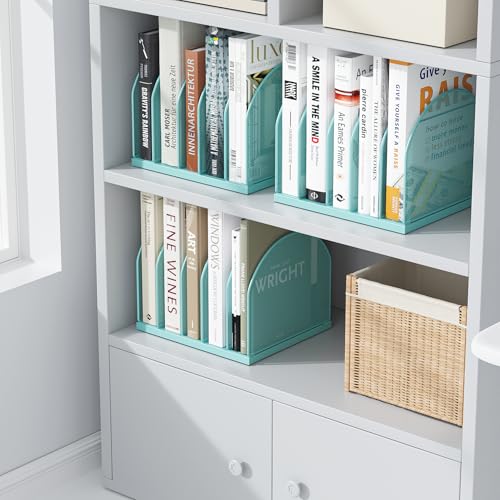 gianotter Desktop File Organizer, Desk Organizer with 5 Compartments, Paper Organizer for Desk, Workspace Organizers for Office Supplies (Blue, Upright Style) - color: Blue, size: Upright Style