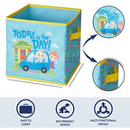 Idea Nuova Cocomelon Set of Two Spacious Collapsible Storage Cubes, 10"x10" - color: Cocomelon