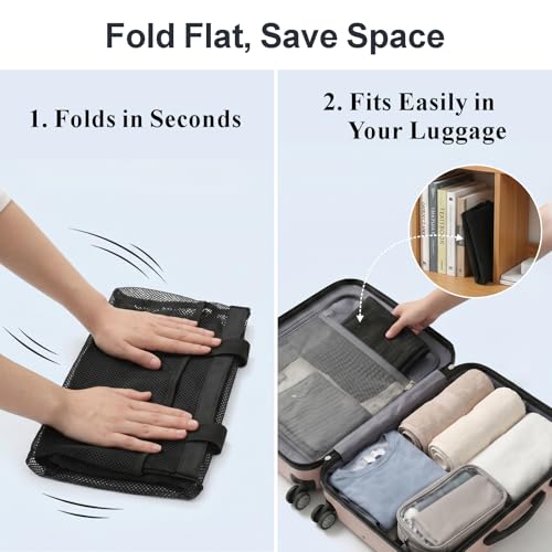 F-color Mesh Shower Caddy Portable for College Dorm Room Essentials with S Hook, 8 Pockets 2 Handles Quick Dry Shower Bag for Camping, Travel, Gym, Bathroom, Hanging Toiletry Organizer, Black - color: 1 Pack L Black, size: L (Classic Dorm Caddy)