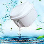 Denture Soaking Box Orthodontic Retainer Bath Case with Strainer Basket, False Teeth Container Dental Denture Bath Box Case Cup for Travel Cleaning - White - color: White