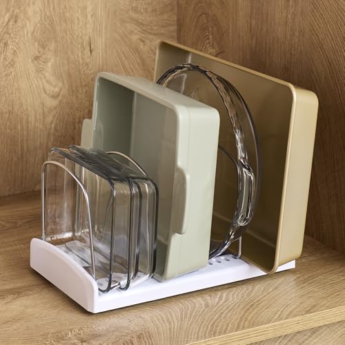 YouCopia StoreMore Adjustable Bakeware Rack with Steel Wires, Cookie Sheet Baking Pan and Tray Organizer for Kitchen Cabinet and Pantry Storage, Premium Edition - size: Premium