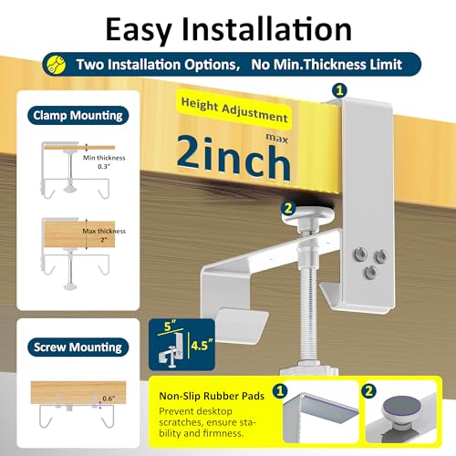 28" Small Under Desk Cable Management Tray No Drill, Compact Clamp On Cord Organizer for Dorm & Small Desk, Anti-Sag Oxford Fabric Wire Hider, Power Strip Holder (Beige, 28.6") - color: Beige, size: 28.6"×5.6"