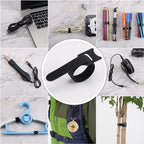 Nettbe Reusable Cable Ties, 126 PCS 8 Inches Adjustable Cord Straps Wire Organizer Cord Wrap and Hook Loop Cable Management - size: 8inches-126pcs