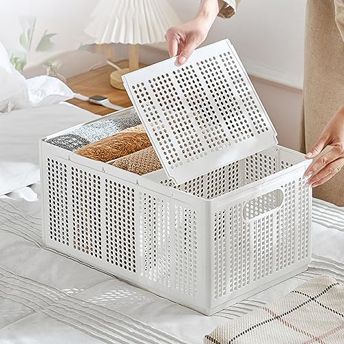 Wardrobe Clothes Organizer, 5 or 7Grids Closet Jean Storage Bins with Handles Drawer Organizer for Clothing Foldable Drawer Dividers with Adjustable for Sweater, Pants (Large 5 Grids: 4 Baffles) - size: Large 5 Grids: 4 Baffles