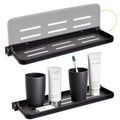 DEAYOU 2 Pack Folding Wall Shelf for Bathroom, 90° Fold Up Floating Shelf, Wall Mounted Drop Down Metal Shelves for RV, Campers, Laundry Room, Toilet Room, Kitchen, Waterproof, Space Saving, 15.7"