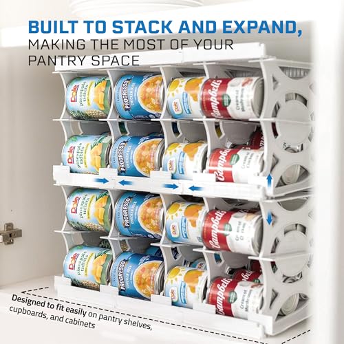 Shelf Reliance Cansolidator Pantry - 1-Pack Can Organizer for Pantry, Stackable Soda Can Storage for Kitchen, Holds 40 Cans of Food or Soda - size: 1 Pack, style: 40 Soup Can
