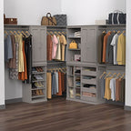 ClosetMaid Modular Storage Shelf Unit with 3-Shelves, Taupe - color: Taupe