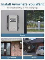 Puroma Key Lock Box with Key Hook, Resettable 4-Digit Combination, Waterproof Key Storage Security, Large Capacity Wall Mounted for House Keys, Realtors, Garage Spare Keys