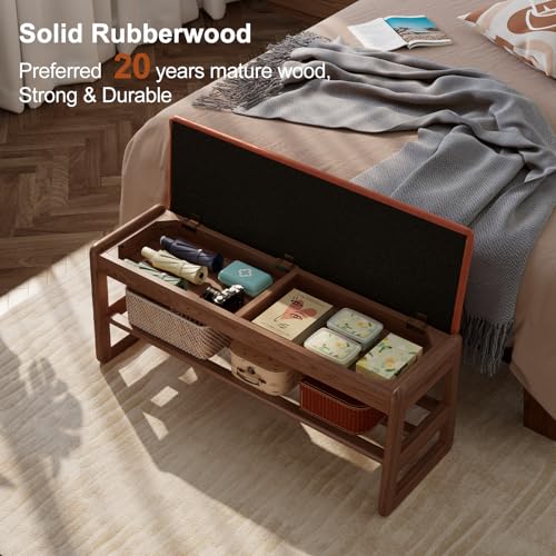 AQIMUELE Shoe Rack Bench,2 Tiers Shoe Bench with Storage with Flip-Top,Wood Shoe Rack for Entryway,Hallway（Orange Upholstered Seat,11.8" D x 39.3" W x 15.7" H） - color: Orange Upholstered Seat, size: 11.8"D x 39.3"W x 15.7"H