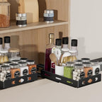 BOIVSHI Pull Out Spice Rack Organizer for Cabinet, Heavy Duty-Slide Out Spice Rack, Vertical Spice Rack for Kitchen Cabinet and Pantry (6.3''Wx10.5''Dx2.8''H, Metal Black) - size: 6.3''Wx10.5''Dx2.8''H,1 Tier