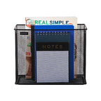 Mind Reader Vertical File Storage, Desktop Organizer, Hanging Files, Office, Metal Mesh, 12.25" L x 5.5" W x 10" H, Black (Pack of 6) - size: 12.25 x 5.5 x 10 (Pack of 6)