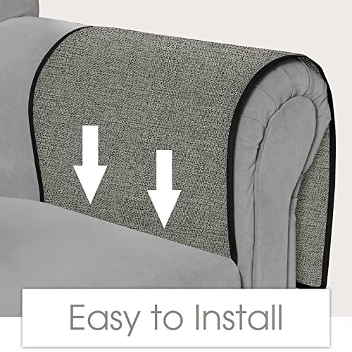 Joywell Recliner Chair Organizer Armchair Caddy Remote Control Holder for Couch Armrest Organizer Non Slip Sofa Armchair Caddie with 6 Pocket Storage for Magazine, Tablet, Phone, iPad, Light Grey - color: Light Grey, size: 19'' x 35''