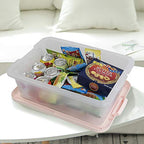 14 Quart Plastic Storage Boxes with Pink Lids, 2 Packs - color: Pink