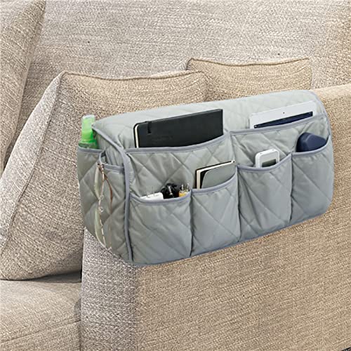 ITODA Sofa Armrest Organizer Armchair Caddy Home Hanging Recliner Sorting Waterproof Holder with 14 Pockets TV Remote Control Holder Storage Bag for Magazine, Phone, Books