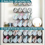 Design for Stanley 40 OZ & Large Bottles & Tumblers with Handle - Acrylic Water Bottle Organizer - Stackable Clear Wine Rack Cup Holder for Home Kitchen Pantry Shelf Countertop Cabinet, 4 Tier Hold 16 - size: 4 Tier for 16