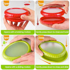 Avocado Saver & Onion Storage Set,4 Pcs Silicone Fruit Vegetable Anti-oxidation Box,Reusable Fridge Fresh Pod Food Storage,Perfect Lemons Tomato Garlic Containers - color: 4 PCS / 4 Colors