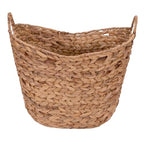 Household Essentials ML-4002 Tall Water Hyacinth Wicker Basket with Handles | Natural, Brown, Natural - color: Natural Hyacinth