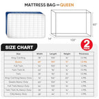 2 PK Queen Mattress Bags for Moving Storage,Mattress Bag for Disposal, Mattress Storage Bag Queen Mattress Cover for Moving - size: Queen/Full,2 Pack, style: Economical Protection(1.5Mil Thick)