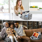 TabCouchCaddy - Couch Cup Holder Tray Pillow - Bed, Couch Caddy, Sofa, RV & Car - Holds Drinks, Snacks, Remotes, Phones, Kindle, Tablet | Bed Cup Holder (Grey) - color: Grey