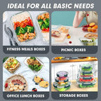 VERONES 30 Pieces Glass Meal Prep Containers Set, Stackable Glass Food Storage Containers with Lids-Airtight Lunch Containers，for Microwave, Oven, Freezer & Dishwasher,Grey - color: Gray