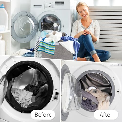 Wall Hanging Laundry Basket, Collapsible Laundry Hamper with Handle & Laundry Balls,Space-Saving Foldable Storage Dirty Washer Organizer Bin Multi-function Container Durable, Set of 2 (Grey) - color: Grey