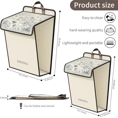 Flower Wall Hanging Laundry Basket, Collapsible Laundry Hamper with Handle & Laundry Balls,Space-Saving Foldable Storage Dirty Washer Organizer Bin Multi-function Container Durable, Set of 2 - color: Flower
