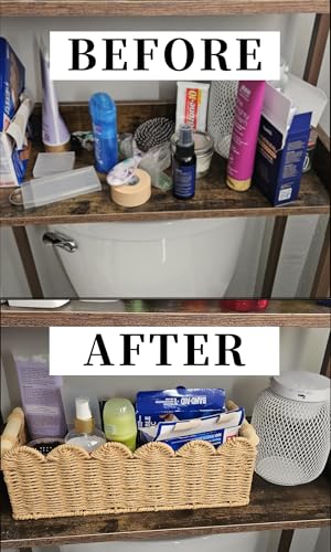 Toilet Paper Storage Basket for the Top of the Toilet Tank – A Decorative and Functional Organizer Toilet Basket Tank Topper, Ideal for Bathrooms, Living Rooms, or Bedroom Countertops