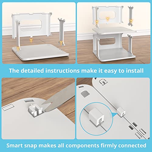 ZOINLIY Stackable Shoe Organizer for Closet, Small Shoe Rack for Entryway, Bedroom, Dorm Rooms, Free Standing Shoe Shelf, Plastic Shoe Cubby for Small Space, Grey Space Saver Shoe Holder - size: 7 Tiers, 2 Columns