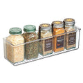 iDesign AFFIXX Plastic Wall Mount Organizer for Kitchen, Bathroom, Office, Bedroom, Garage, Craft Room, 3" x 11" x 3.25", Clear - style: Pack of 1