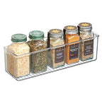 iDesign AFFIXX Plastic Wall Mount Organizer for Kitchen, Bathroom, Office, Bedroom, Garage, Craft Room, 3" x 11" x 3.25", Clear - style: Pack of 1