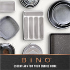 BINO | Plastic Organizer Bins, X-Small - 4 Pack | THE SOHO COLLECTION | Multi-Use Organizer Bins | Pantry & Freezer Bin | Plastic Storage Containers | Bin for Home & Kitchen Org - size: X-Small