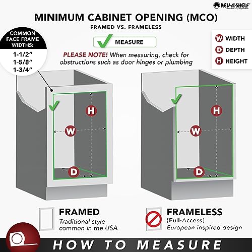Rev-A-Shelf 18" Baking Sheet Shelf Organizer for Wall and Base Kitchen Cabinets, Divider Pan Rack Storage Wires for Cupboards, Chrome, 597-12CR-2-1 - size: 2 Pack, 18 inches