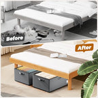 Dayacoco Under Bed Storage With Wheels,10 Inches Under Bed Storage Containers,65L Large Capacity,No Assembly Required Rolling Under Bed Storage for Clothes,Blankets,Shoes,Grey - size: 10.1 inch height-grey