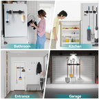 Magnetic Mop Broom Holder, Strong Non Slip Magnetic Broom Mop Hanger, Heavy Duty Magnetic Hooks for Hanging Shovel Rake Tools, Wall Mounted Utility Storage Magnet Rack 4 Rack - color: 4 Rack - Broom Mop Holder