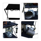 Folding Shelf Storage Rack, 3-Tier Storage Shelf Racks and Shelving Organizer for Kitchen Camping Picnic BBQ Indoor Outdoor