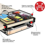 Under Desk Drawer Organizer Clamp-On, Mesh Metal Attachment, 1 Drawer Slide Out, On or Under Desk Organizer for Office Supplies & Home Essentials - size: 1 Drawer