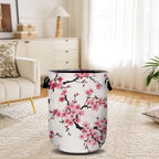 Japanese Cherry Blossom Tree Laundry Basket, Laundry Hamper Collapsible Oxford Cloth with Handle Clothes Toy Storage Bin for Bathroom Laundry Room Bedroom 15.7 X 20 Inch - color: Japanese Cherry Blossom Tree