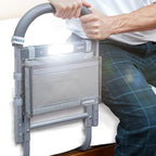 Lunderg Bed Assist Rail for Seniors with Motion-Activated Light & Storage Pocket - Easy to Install Bed Rails for Elderly Adults Safety & Post-Surgery - Helps Reduce Falls & Support Independence - size: 13"