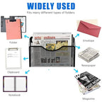 Magnetic File Holder 1 Pockets File Folder Organizer, Office Hanging Magazine Rack for File Cabinets, Magnetic Paper Holder, No Drilling Mail Organizer for Refrigerator, Office