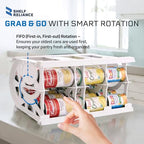 Shelf Reliance Cansolidator Pantry - 1-Pack Can Organizer for Pantry, Stackable Soda Can Storage for Kitchen, Holds 40 Cans of Food or Soda - size: 1 Pack, style: 40 Soup Can