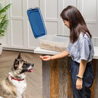 IRIS USA Airtight Dog Food Storage Container, Up to 11 lbs, Dog Cat Bird and Other Pet Food Treats Storage Bin, Dog Cat Wet Food Cans, Keep Fresh, BPA Free, Stackable, Navy - size: 11 lbs