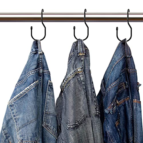 Unique Twist Design Bag Hanger Purse Hooks - 5 Inch Large Size Closet Rod Hooks for Hanging Bags, Purses, Handbags, Belts, Scarves, Hats, Clothes, Pans and Pots (12 Pack) - color: 12 Pack Platinum