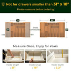 keechee Carbonized Large Bamboo Kitchen Drawer Organizer, 12 Slots Expandable Silverware Organizer, Utensil Holder & Cutlery Tray, 2.5" Deep for Extra Capacity, Non-Slip Feet Included - size: 12 Slots（Large & Expandable）