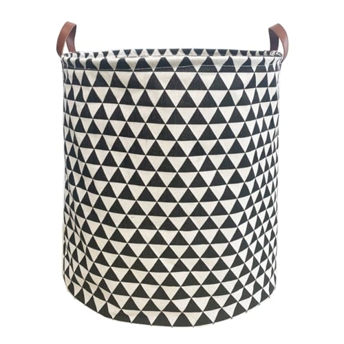 Waterproof Laundry Hamper Collapsible Laundry Basket Leather Handle Laundry Bag Large Clothes Storage Toy Organization for Bathroom Bedroom Laundryroom College Dorms (Hesan-002) - color: Hesan-002