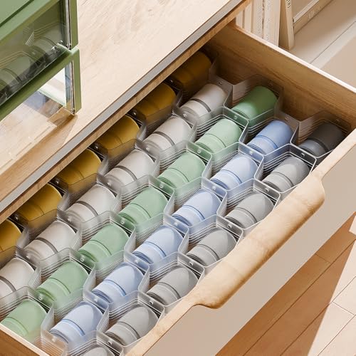Honeycomb Separator Adjustable Drawer Organizer Divider for Underwear Belt-Scarf Socks Organizer (White(1pc)) - color: White(1pc)