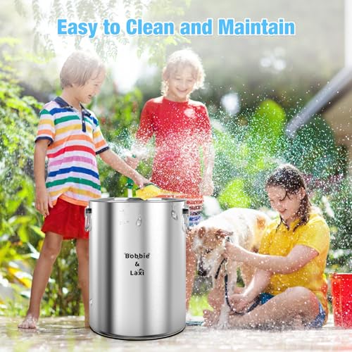 25 Lbs Large Stainless Steel Dog Food Storage Container with Lids Airtight to Keep Food Fresh, Metal Pet Food Bin Claw Handle Easy Clean & Use for Big Dog Multiple Pet, Long-Lasting Cat Food Storage