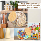 Teenyyou 1 Pack Dryer Ball Holder for Laundry Room Plastic Laundry Pods Container 0.56 Gallon Bathroom Jar Container Dishwasher Pods Detergent Organization Dispenser with Bamboo Lid