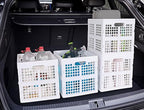 Eslite 3-Pack Collapsible Plastic Storage Crates,Foldable Crates for Storage,16L (White) - color: White