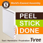 Way Basics Closet Organizer and Storage - Modular Connect Door Cube (Tool-free Assembly), Black - color: Black