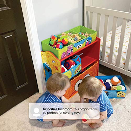 Sesame Street 6 Bin Design and Store Toy Organizer by Delta Children - color: Sesame Street